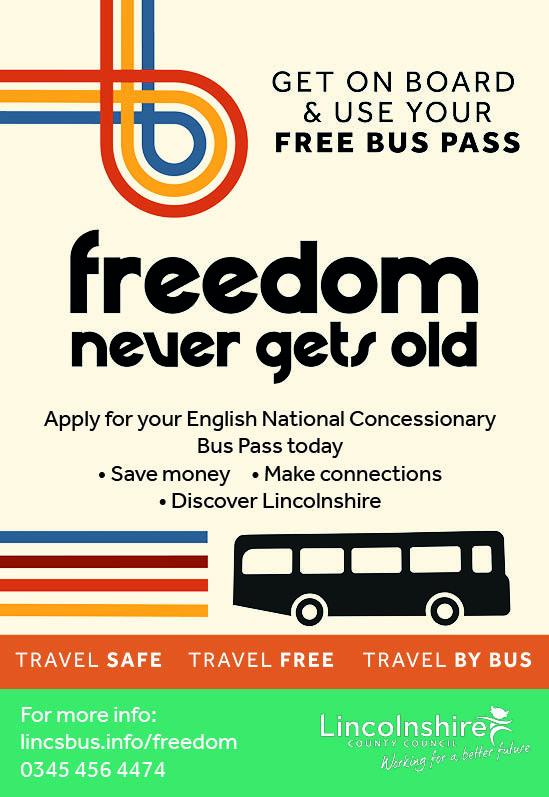 Bus pass advert