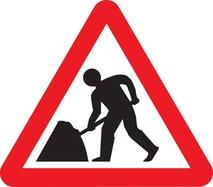 Road works icon